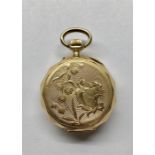 14ct Gold Continental Fob Pocket watch
