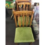 Pair of arts and crafts oak chairs