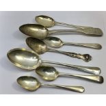 Collection of Antique Hallmarked Silver Spoons silver weight 170g