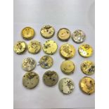 collection of antique Pocket Watch Movements