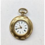 14ct Gold Continental Fob Pocket watch ,