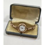 9 carat Rose Gold Ladies Rolex Wrist Watch