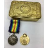 WW1 Queen Mary Tin & 2 WW1 Medals to 41927 PTE .R.S.WATSON .R.SCOTS