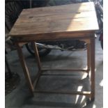 Tall pine work desk