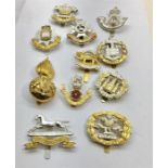 Selection of metal Military Cap Badges