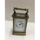 vintage brass carriage Clock