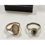 2 x 9 carat Gold Dress Rings