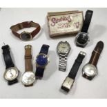 Collection of 8 Vintage Mens Watches