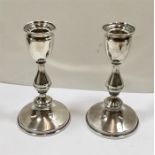 Pair of Silver Candlesticks