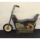 Vintage fairground carousel motorbike