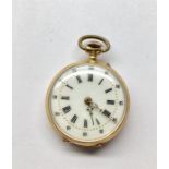 14ct Gold Continental Fob Pocket watch