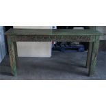 Green Console table