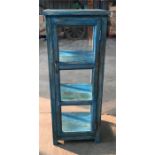 Blue glazed cabinet