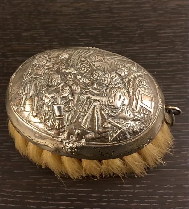 Decorative Dutch Silver Clothes Brush - Image 2 of 6