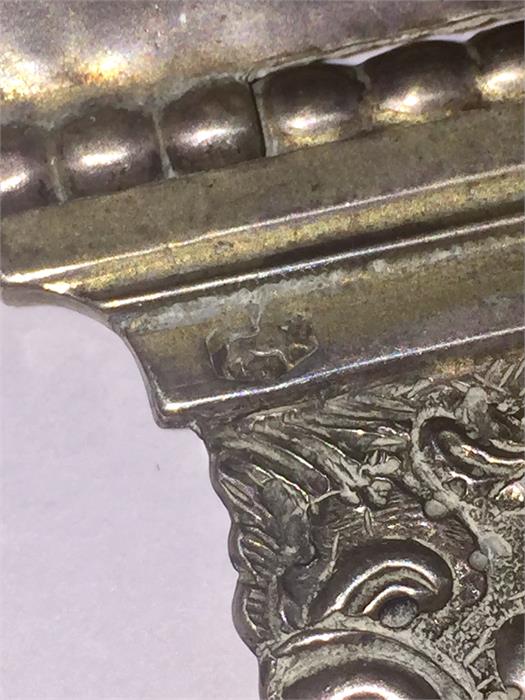 Set of Antique Dutch Silver Book Clasps ornate embossed design - Image 7 of 8