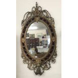 Antique Georgian gilt wood mirror