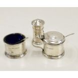 Hallmarked Silver cruet set