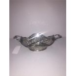 Antique Dutch Silver Sweet Basket