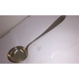 Large Antique Dutch Silver Soup Ladle full Dutch Silver