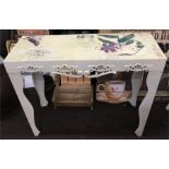 Painted Bird console table