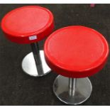 Pair of small retro stools