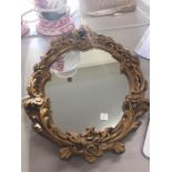 Small Guilt framed mirror