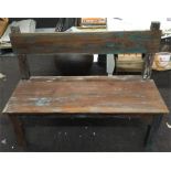 Distressed 2 Seater bench