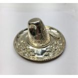 Hallmarked sterling 925 Silver Mexican Hat weight 76g