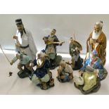 Collection of 8 Oriental Figurines