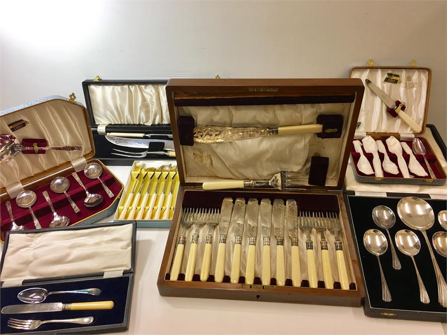 Boxes of Vintage Cutlery