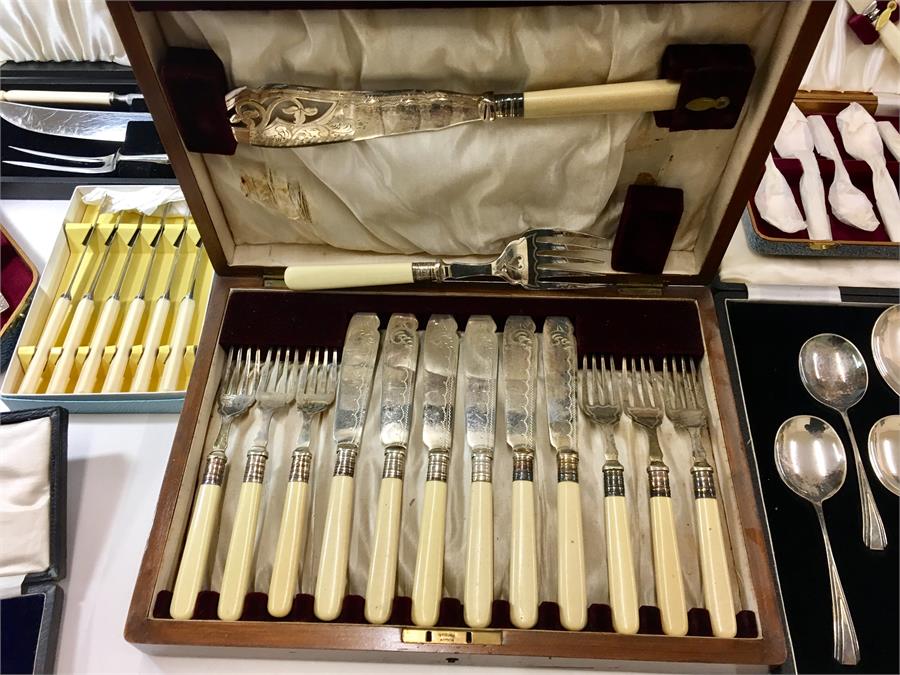 Boxes of Vintage Cutlery - Image 3 of 4