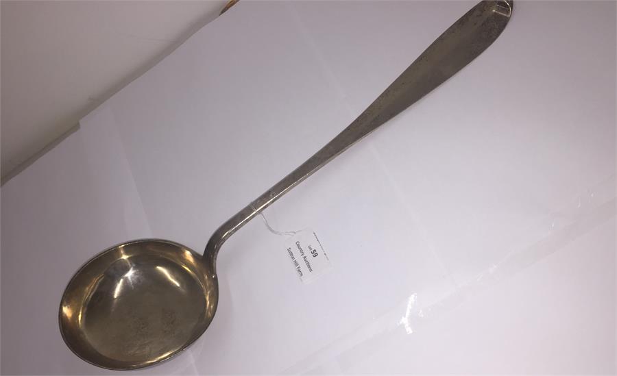 Large Antique Dutch Silver Soup Ladle full Dutch Silver - Image 4 of 6