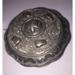 Ornate Antique Dutch Silver Pill / Snuff Box