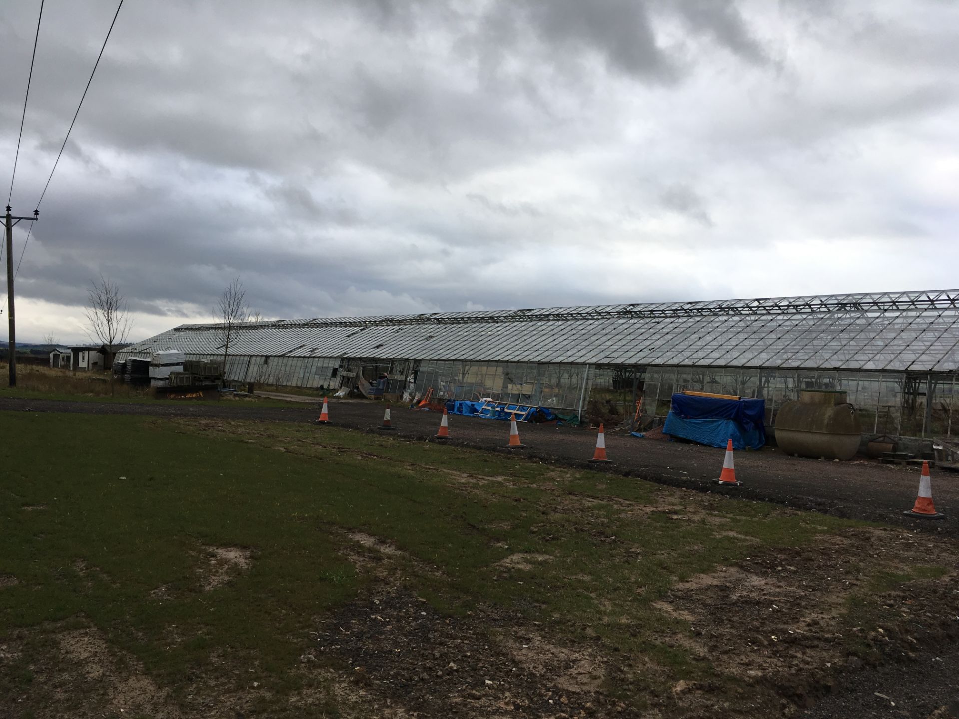 LARGE GREENHOUSES  HEIGHT 5.5 M LENGHT 85 M WIDTH 46.8M MUST BE DISMANTLED BY THE BUYER WITHIN ONE - Image 19 of 19
