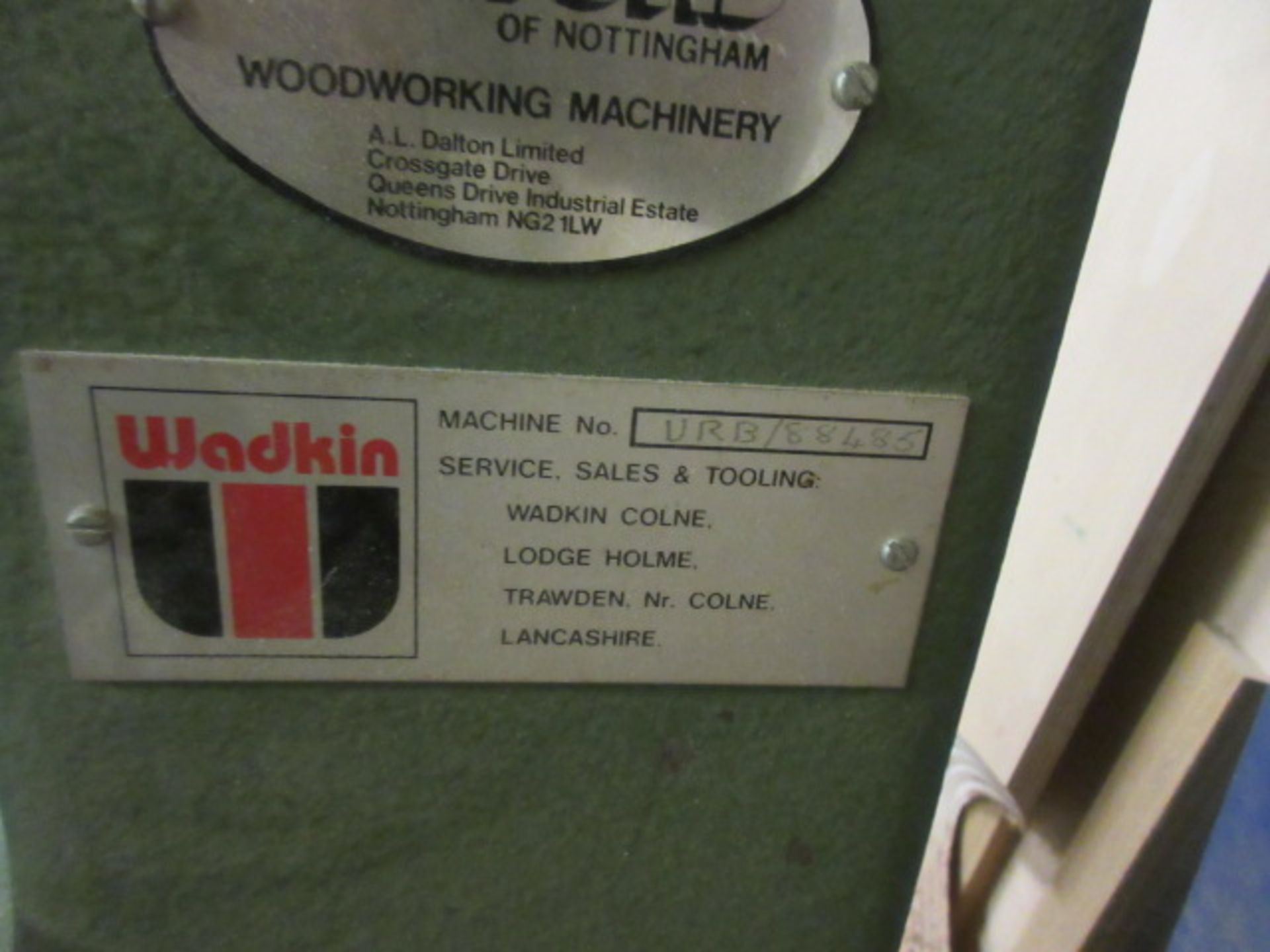 Wadkin URB router with tooling.Serial no: 88485 - Image 5 of 5