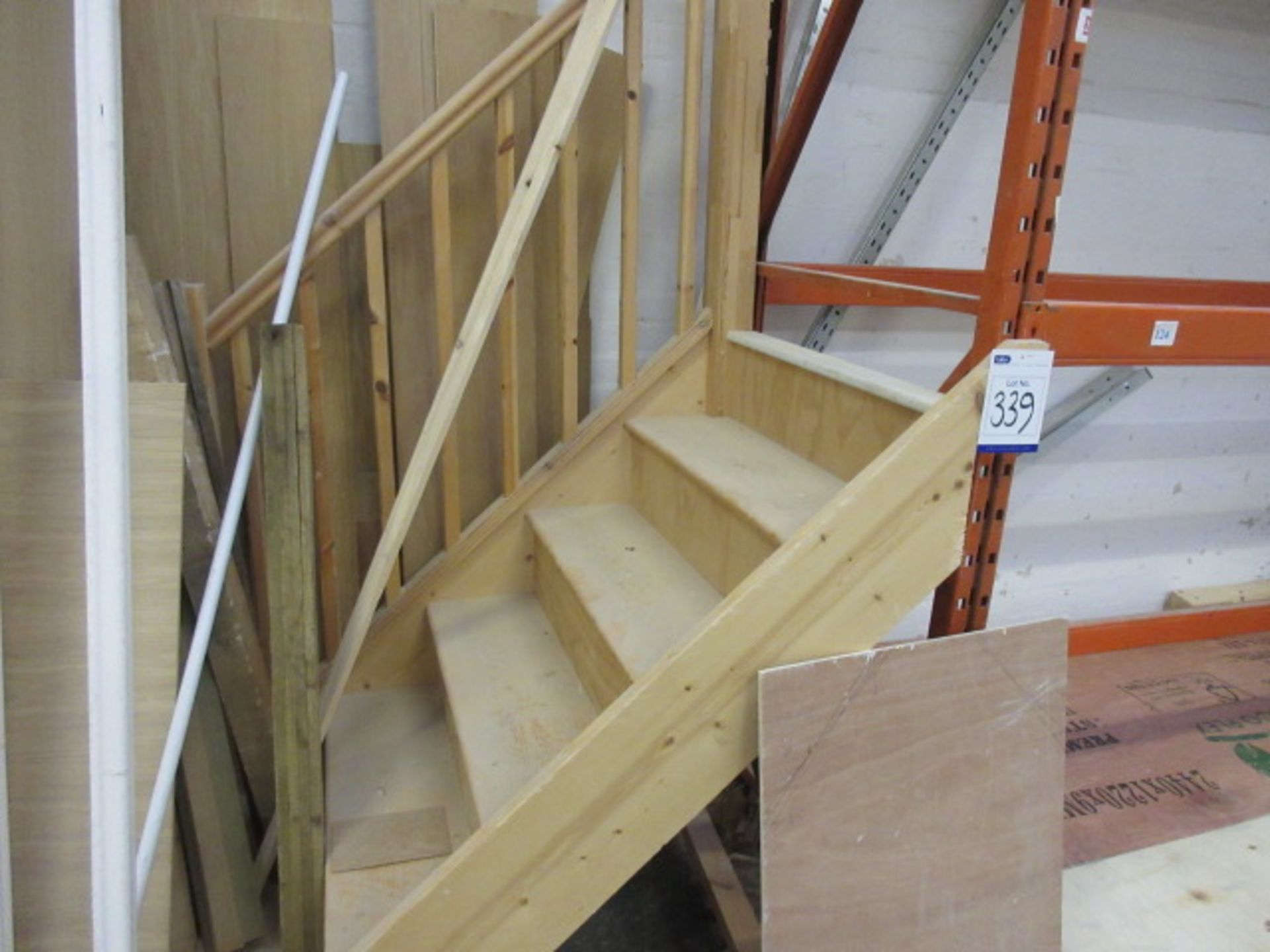 A 5 step timber stair unit