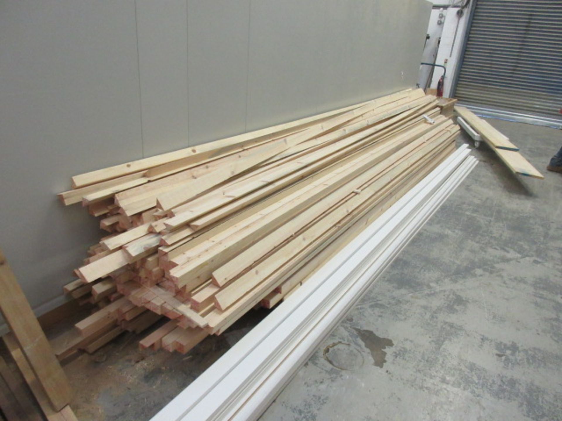Quantity of angled timber strip