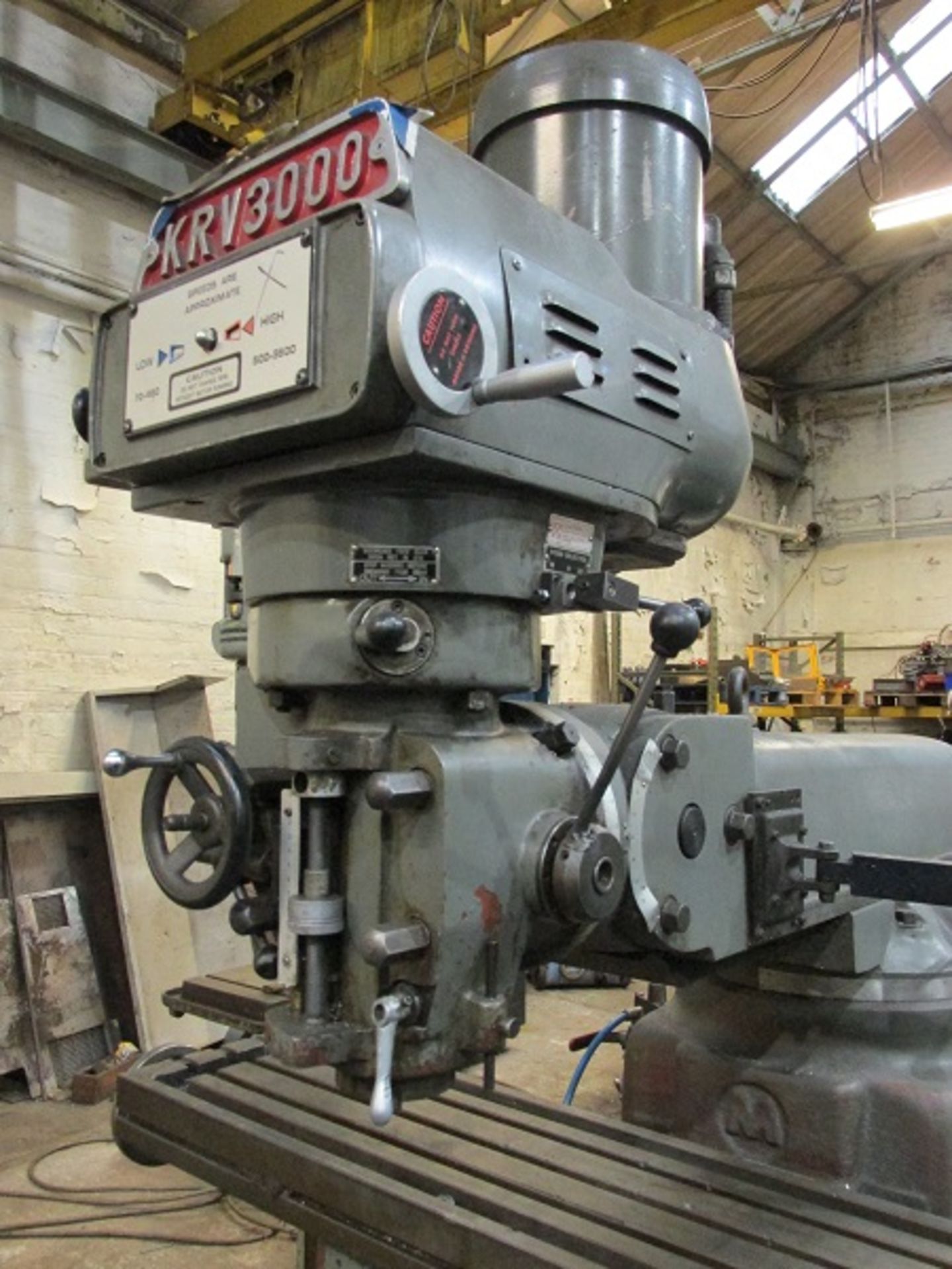 KRV 3000 Turret Milling Machine - Image 4 of 5