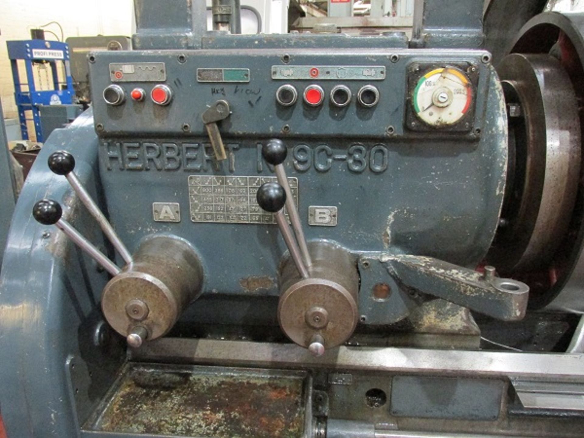 Herbert 9C - 30 Combination Turret Lathe - Image 4 of 7