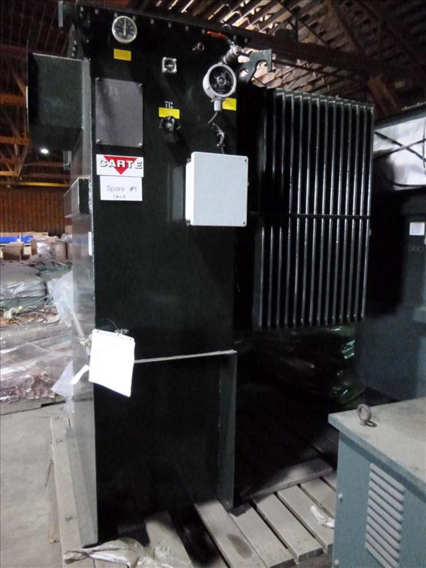 Carte Transformer, ser. no. 2510-687-001 (2008), 1000 kva, 3 Phase, 60 HZ, oil cooled 4160 delta - Image 2 of 4