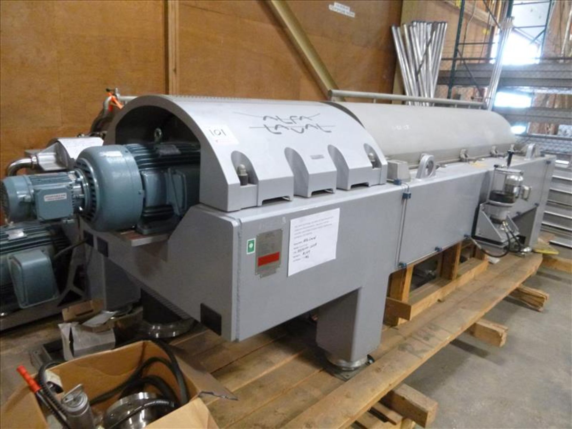 Qty. 1 Alfa Laval Centrifuge, type P2-500, ser. no. 5024270 (2008) c/w 8kNm DD Gear Reducer, 60 hp - Image 2 of 13