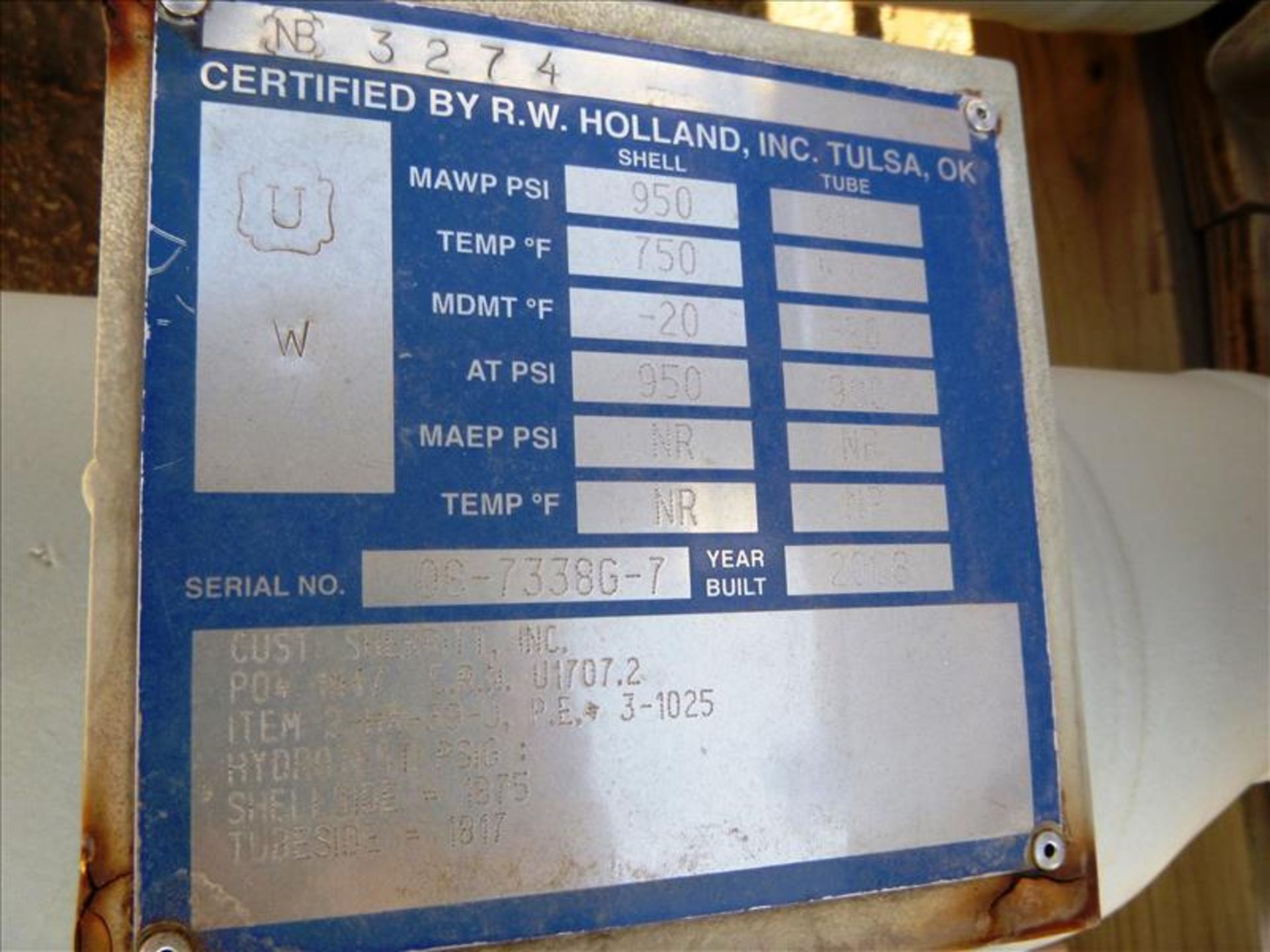 Oxy Heater, Double Pipe, W6N1-40-02-UU-6D4D, ser. no. 08-73338G-7 (2008), Joule Technical - Bild 3 aus 3