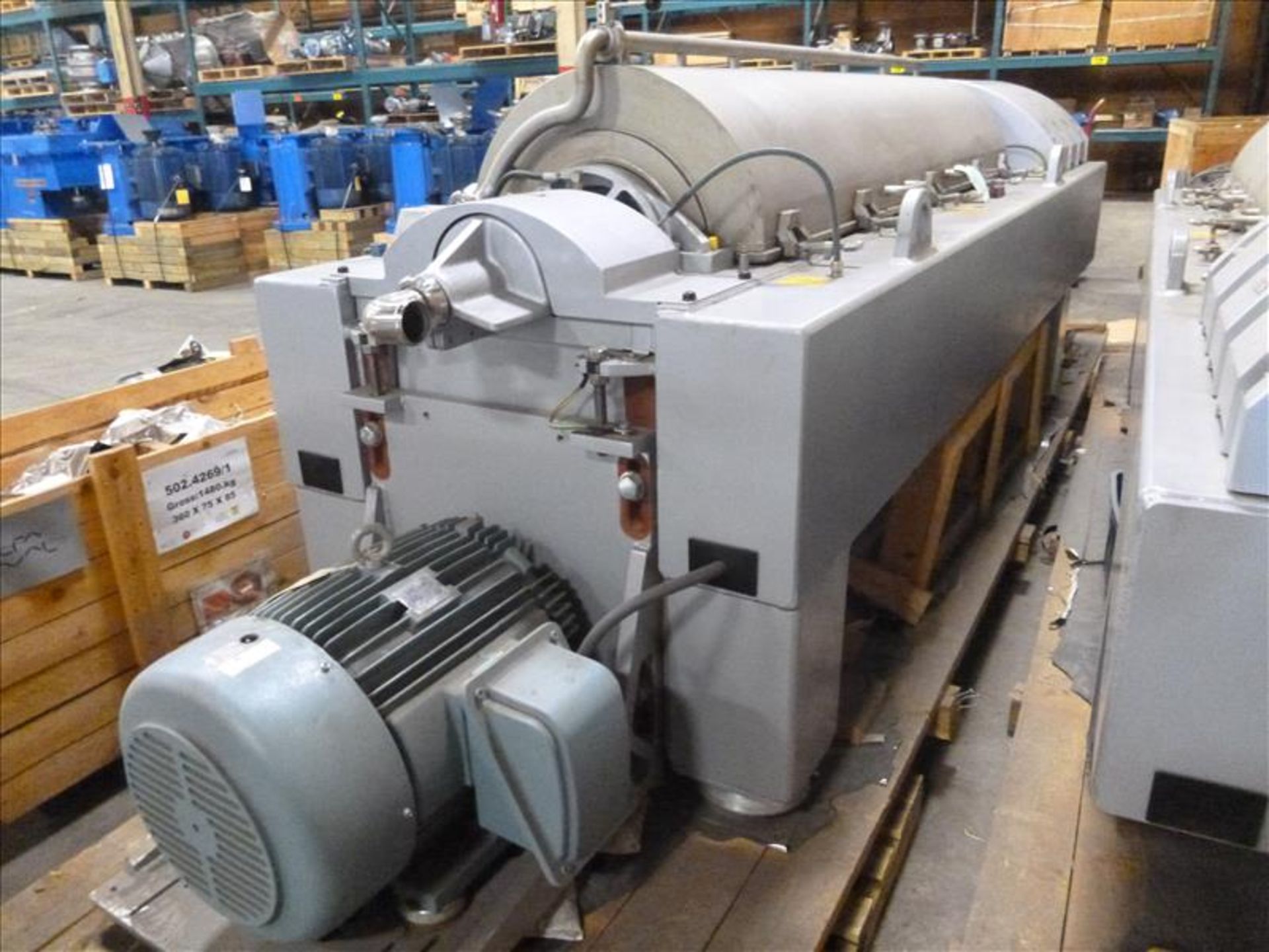 Qty. 1 Alfa Laval Centrifuge, type P2-500, ser. no. 5024270 (2008) c/w 8kNm DD Gear Reducer, 60 hp - Image 5 of 13