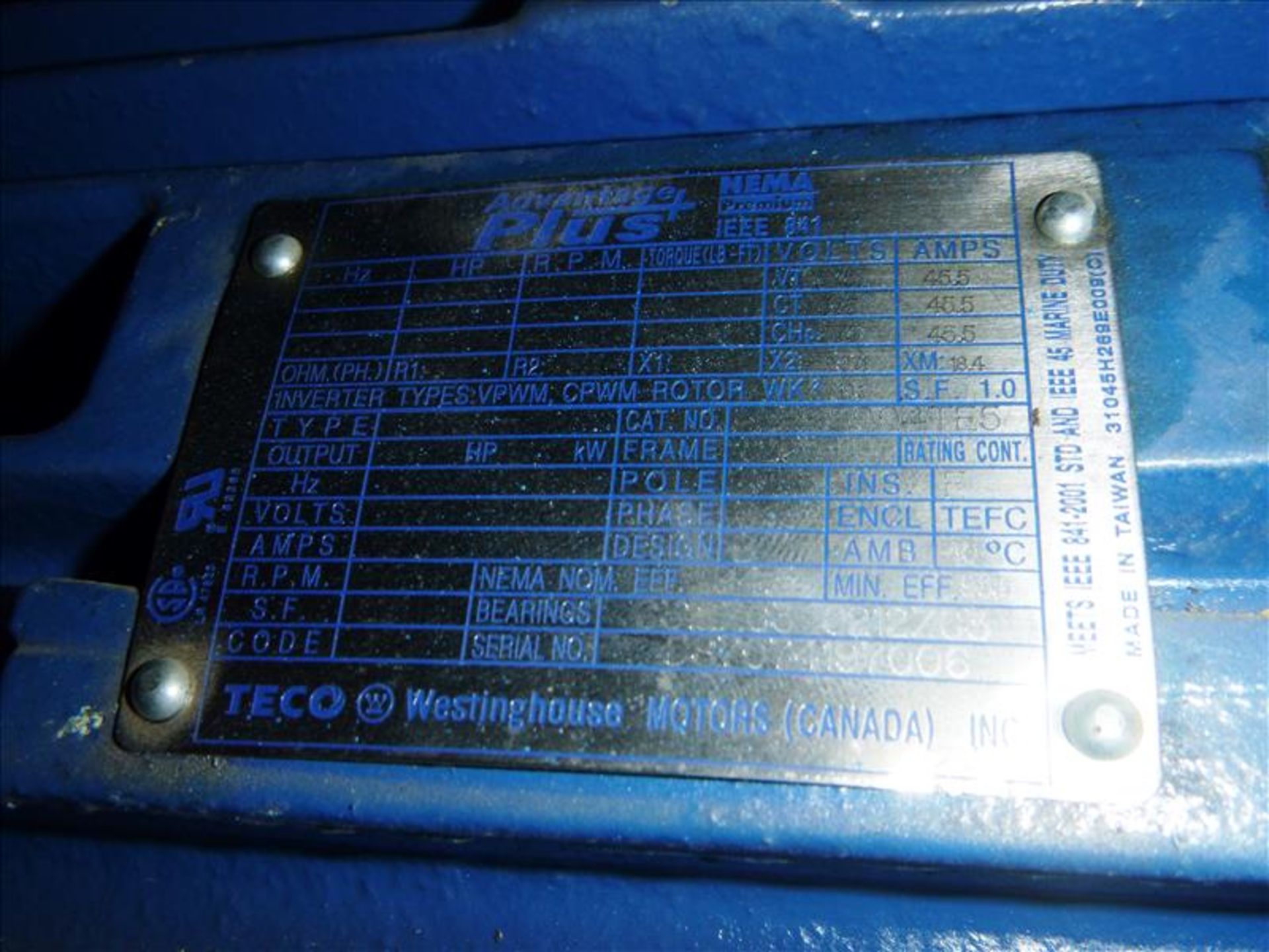 Hayward Gordon Agitator Drive Unit c/w Hayward Gordon, mod. HDM-210 Gear Reducer, ser. no. HG311458, - Bild 9 aus 10