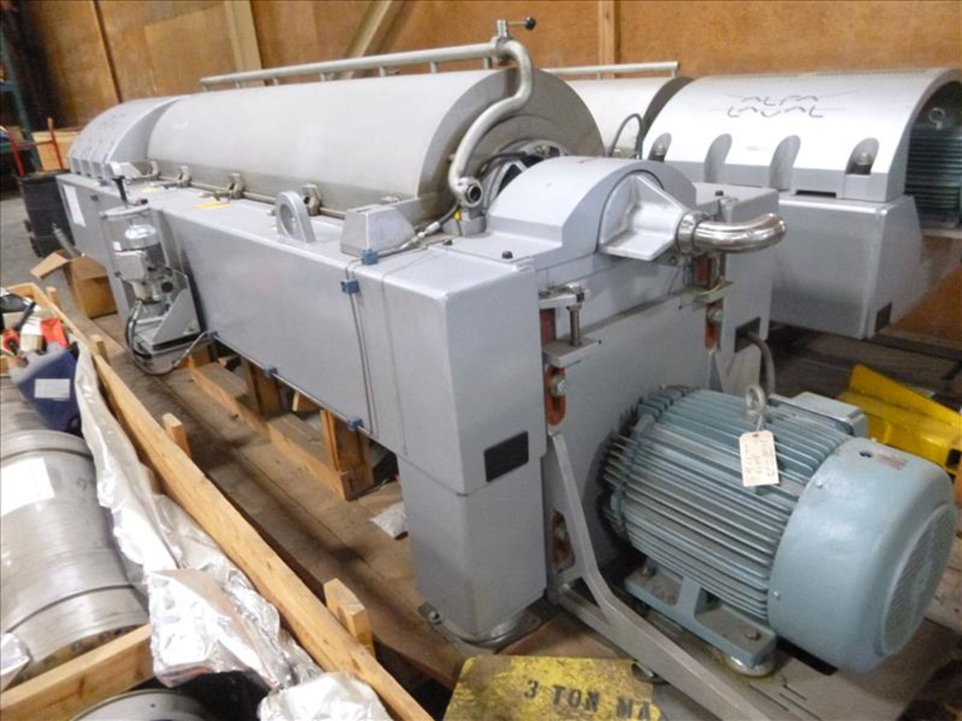 Qty. 1 Alfa Laval Centrifuge, type P2-500, ser. no. 5024270 (2008) c/w 8kNm DD Gear Reducer, 60 hp - Image 4 of 13