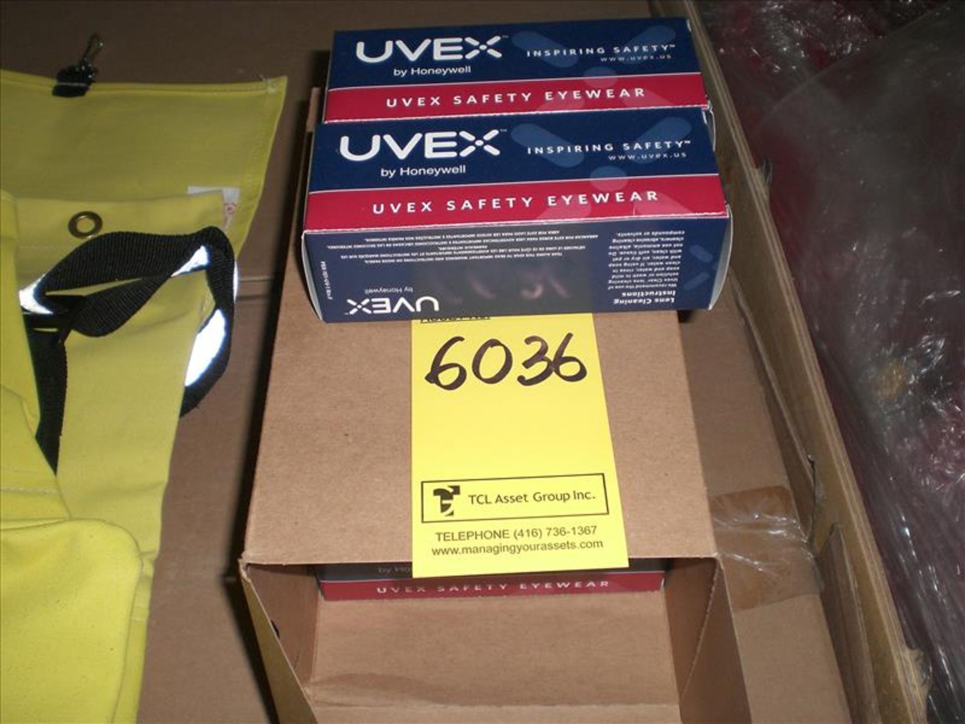 [6036] (450) GLASSES Safety Uvex GenesisClear Lens NEW [LD2B/SC74B]