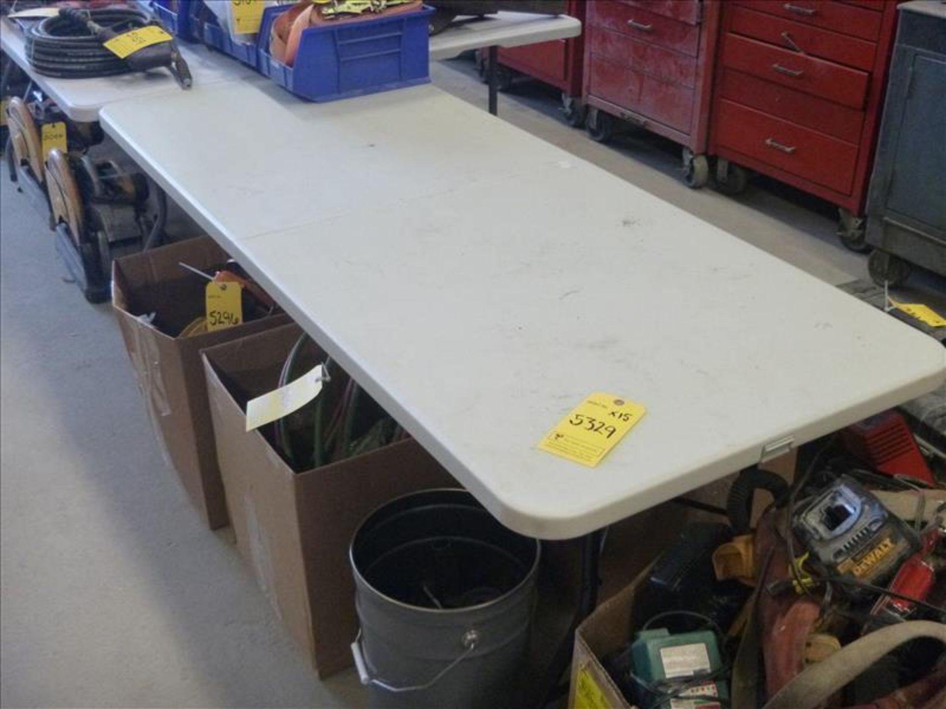 [5329] (15) folding tables (removal restrictions apply)