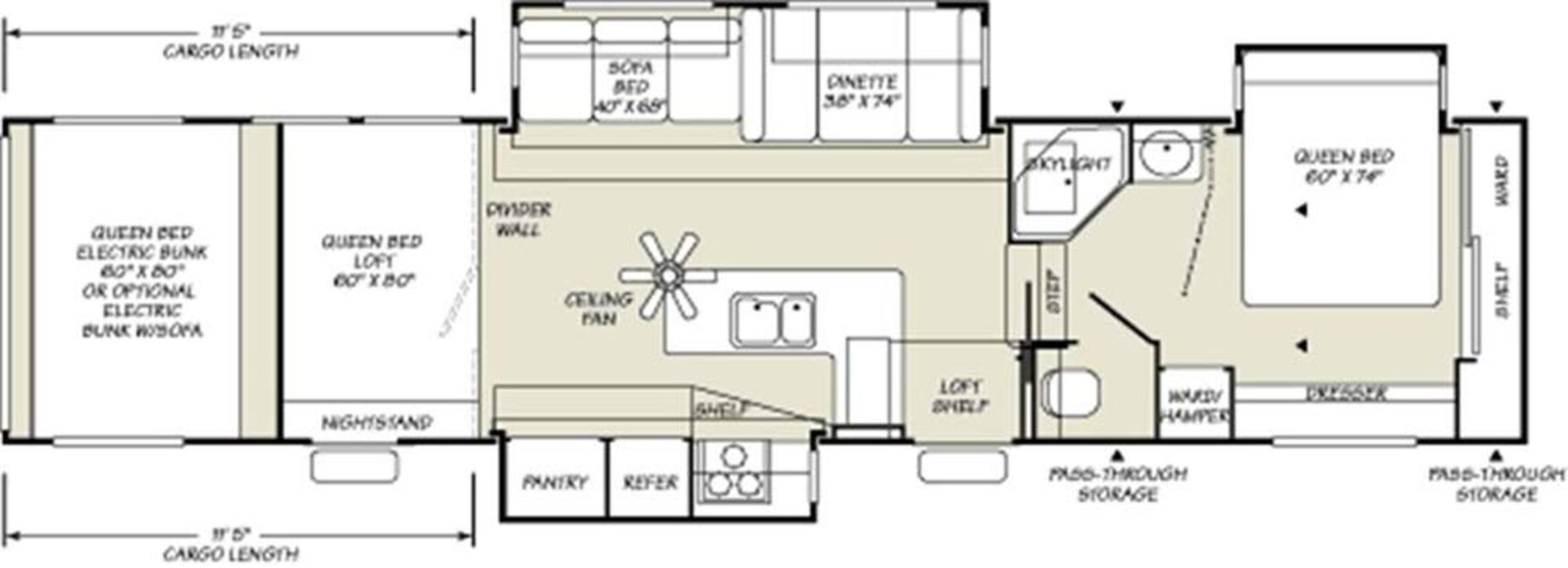 2007 Gear Box 395Fs 39 ft Tri/A 5th Wheel Travel Trailer - Image 7 of 18