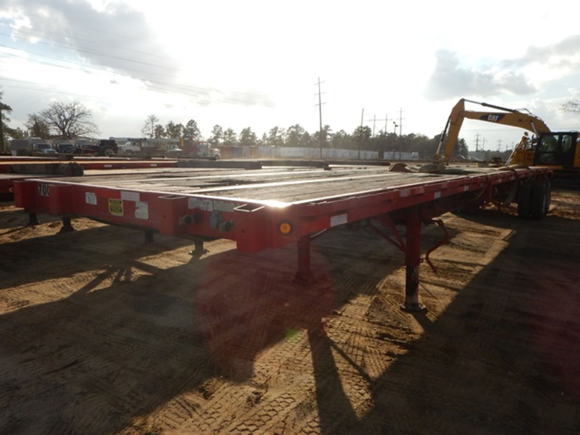 1999 FONTAINE TP-4-4880SLWK EXTENDABLE FLAT BED TRAILER