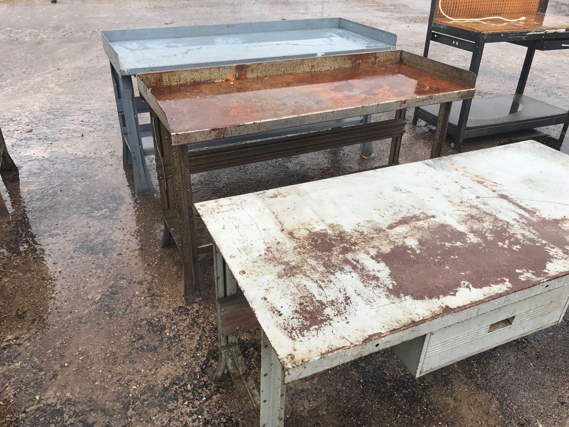 STEEL WORK BENCH QTY (3)